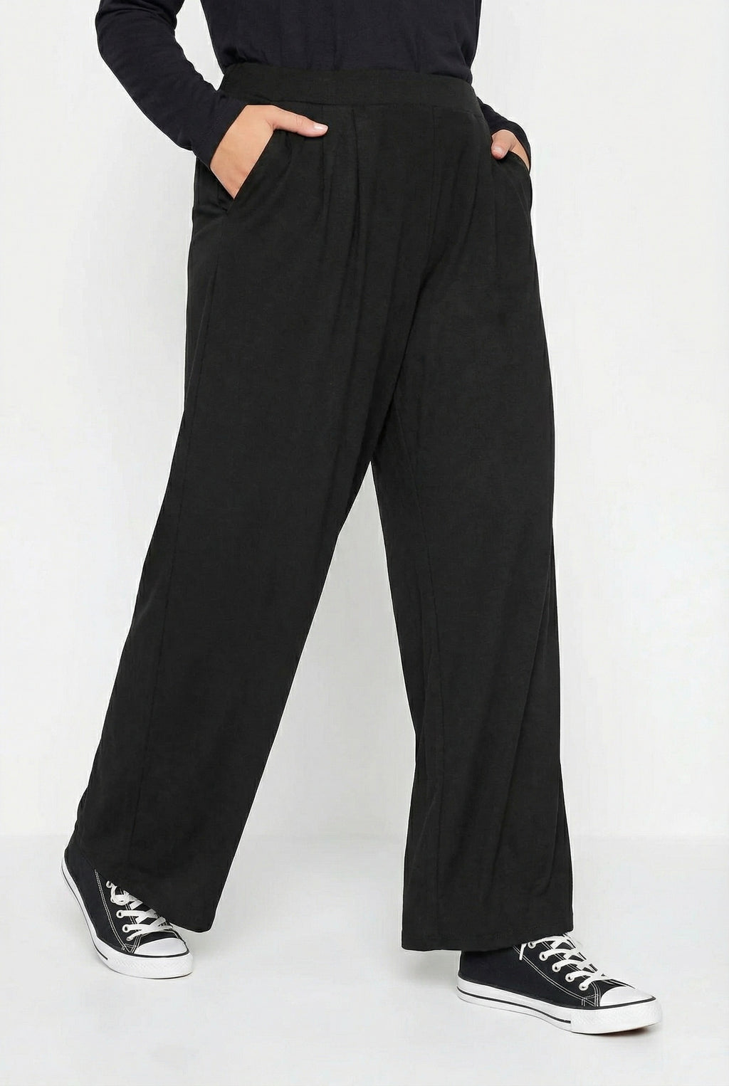 Beli Lastikli Cepli Geniş Paça Pantolon - Şık ve Rahat Tasarım