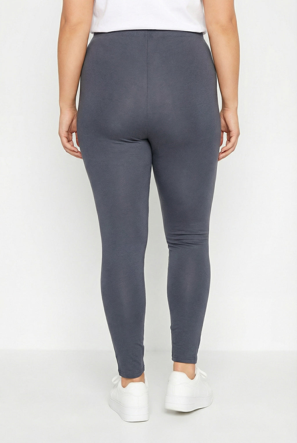 Vücudu Saran Likralı Streç Tayt - Koyu Gri Renk & Farklı Bedenler