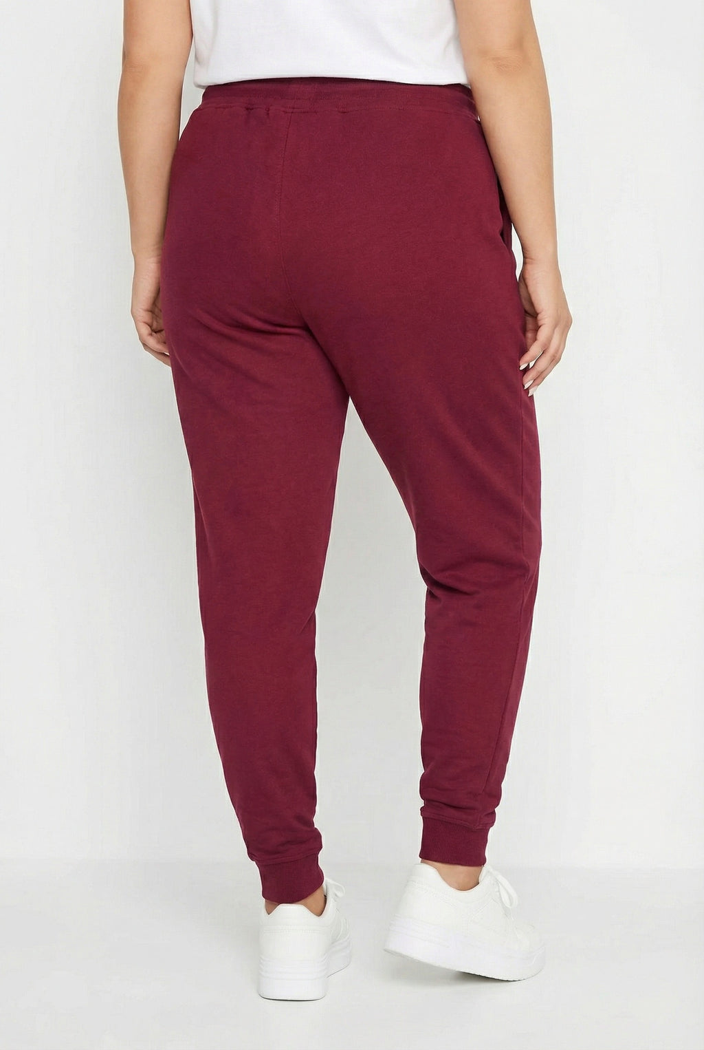 Dar Paça Cepli Jogger Eşofman Altı - Bordo Renk, Konforlu Tasarım