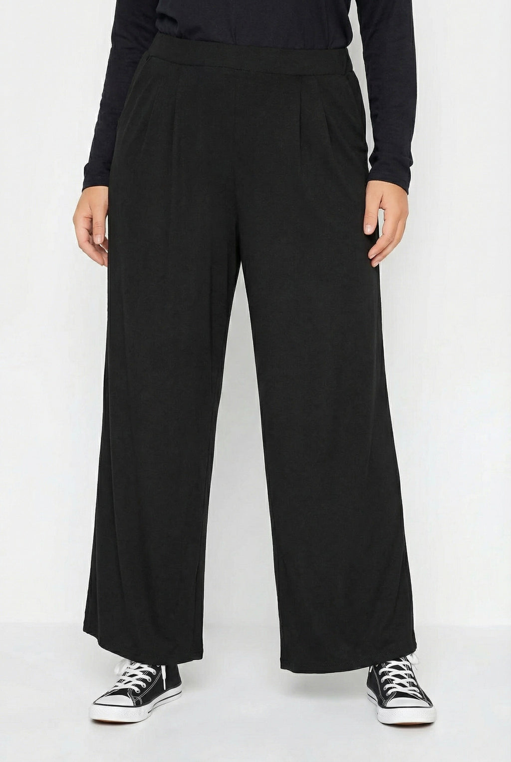 Beli Lastikli Cepli Geniş Paça Pantolon - Şık ve Rahat Tasarım