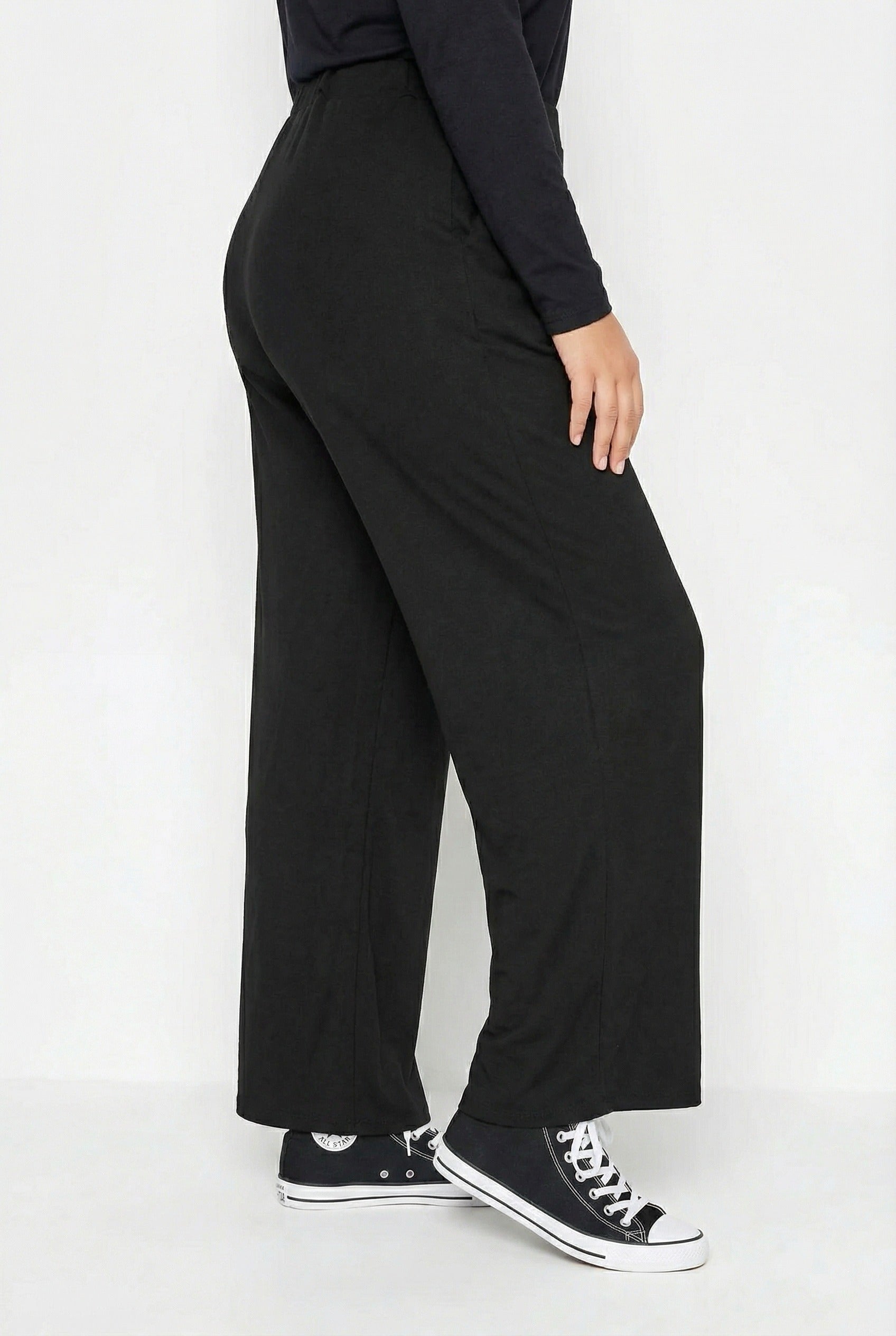 Beli Lastikli Cepli Geniş Paça Pantolon - Şık ve Rahat Tasarım