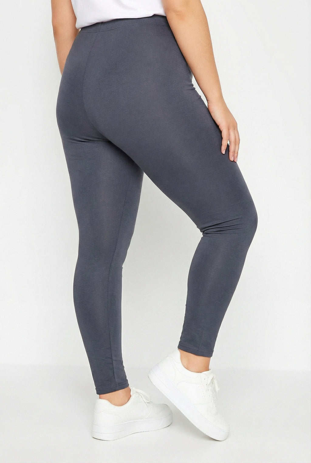 Vücudu Saran Likralı Streç Tayt - Koyu Gri Renk & Farklı Bedenler